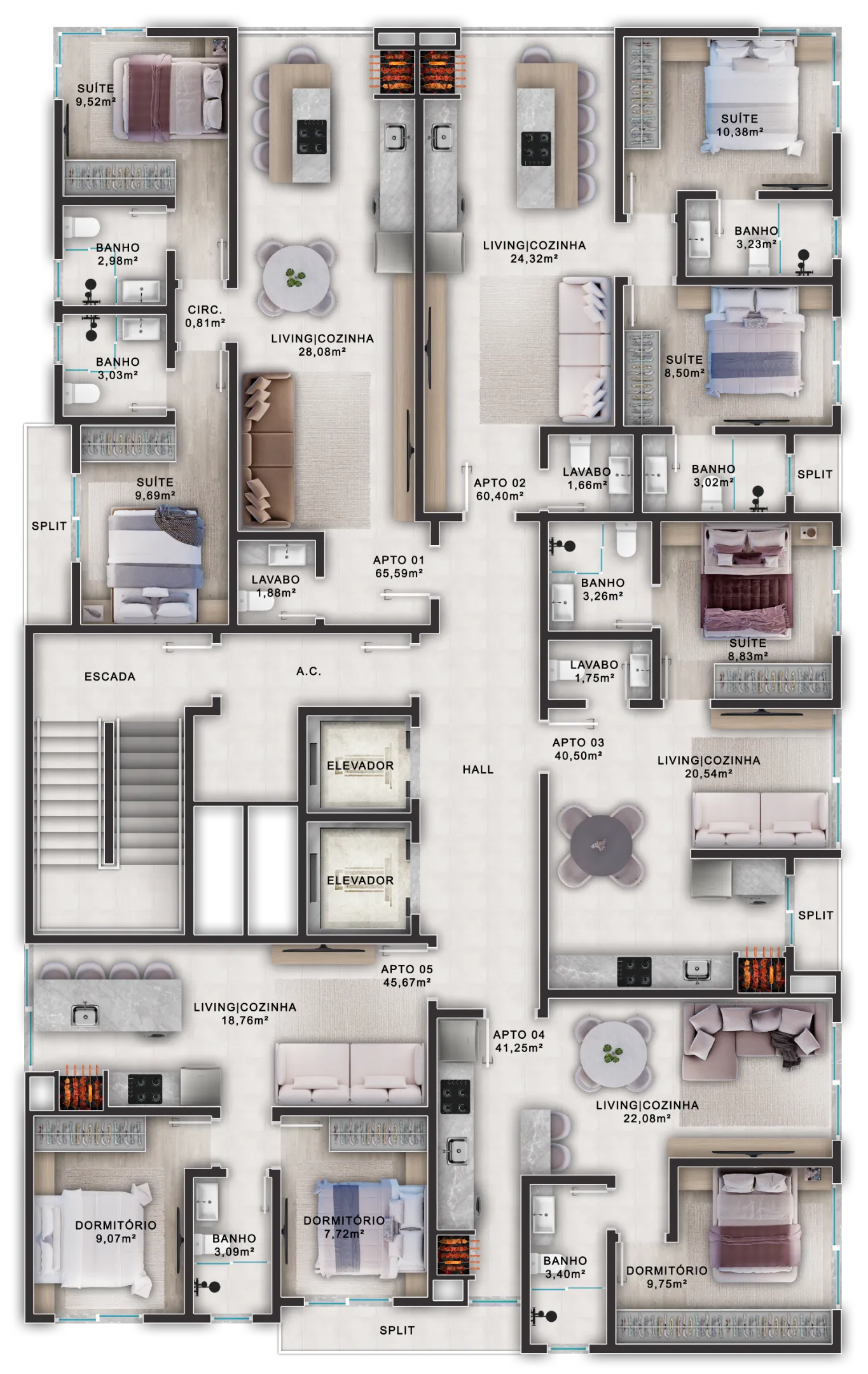 Planta Tipo - A - 01.png